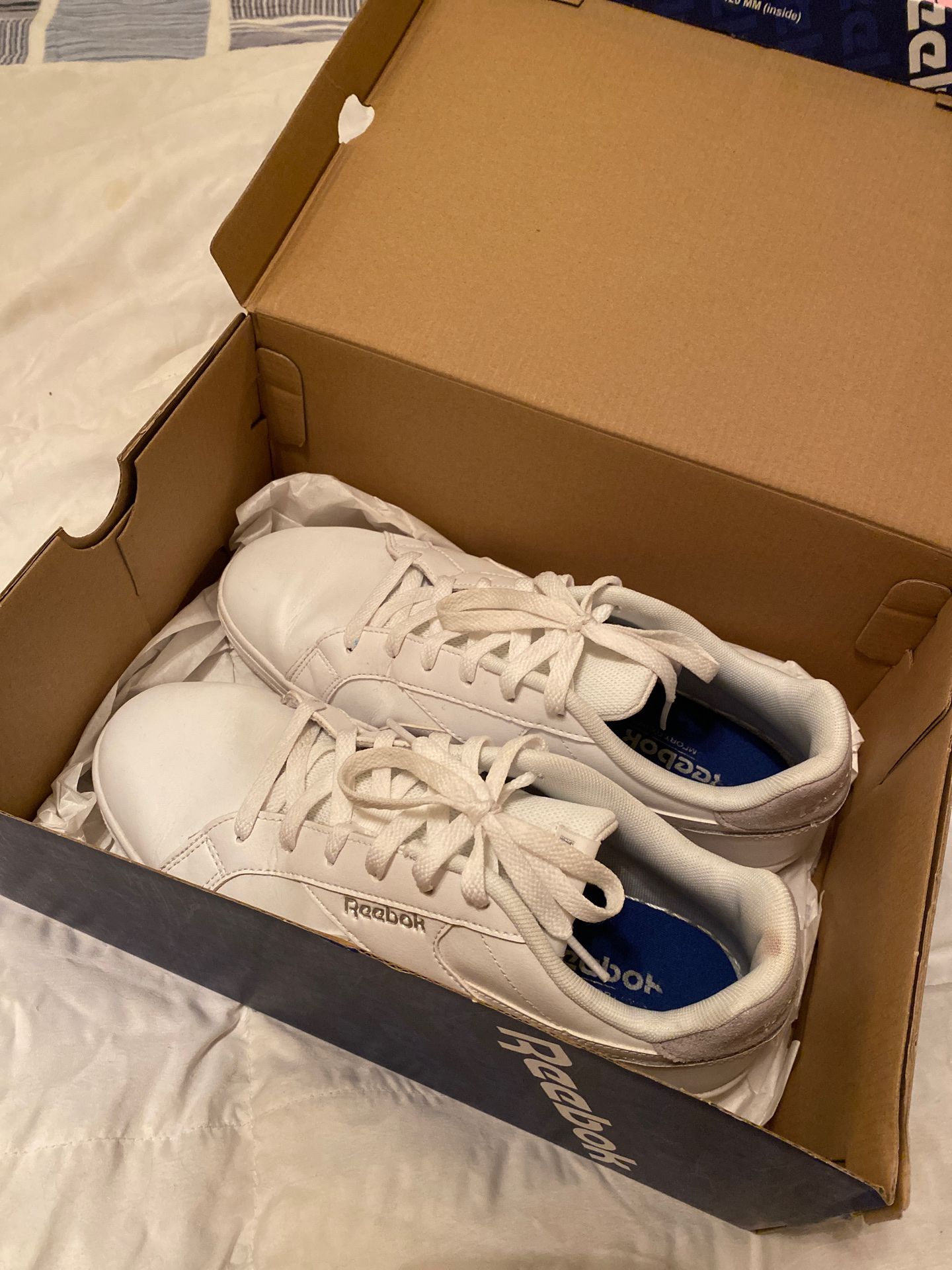 Reebok white sneakers
