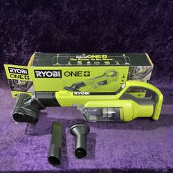 🧰🛠RYOBI ONE+ 18V Cordless Hand Vacuum w/Powered Brush NEW!(Tool Only)-$60!🧰🛠