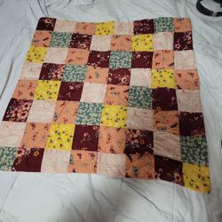 Handmade Quilt  Patchwork Quilt  "Patches" 30" x 30"
