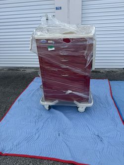 Armstrong A-Smart 6 DWR Emergency Code Crash Cart Medical Surgical Cabinet Stand, Used Less Than 30 Days 