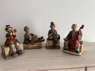Musical Porcelain Clowns