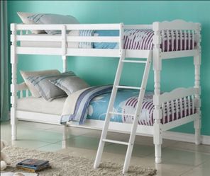 Brand New White Twin Size Bunk Bed