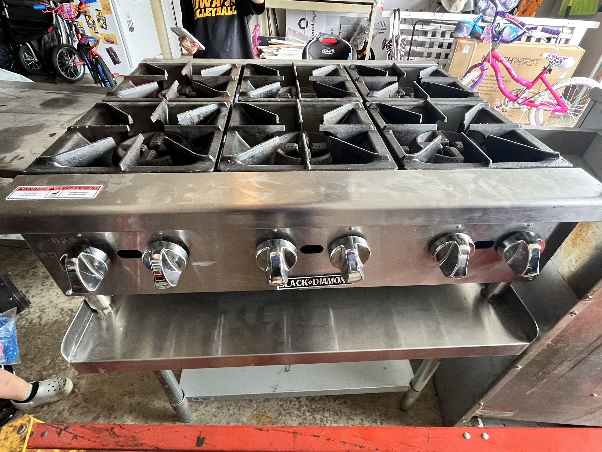6 Burner Gas Stove With Table