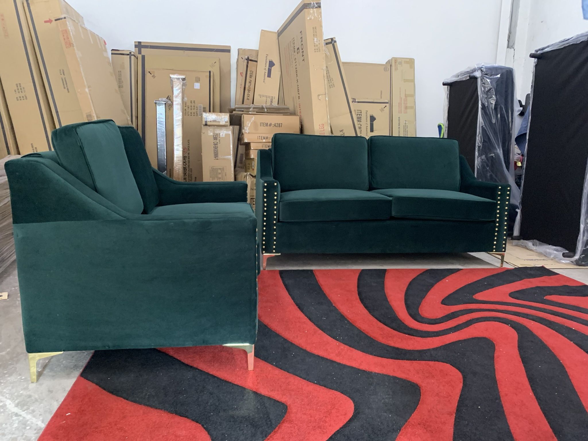 $899 Brand New Sofa And Loveseat Set