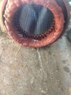 Rebuilding AC motor for granite cutter