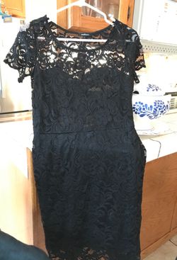 Large black dress