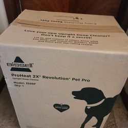 NIB Bissell ProHeat 2X Revolution Pet Pro 3588F Carpet Cleaner