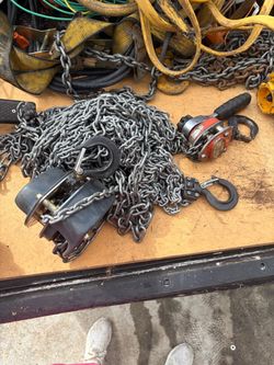 Chain Hoist and Come-Along with Chain