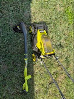 Mower weed eater batteries and charger