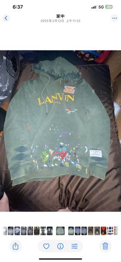 Gallery Dept X Lanvin Green Cotton Hoodie 
