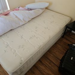 Queen mattress and foundation