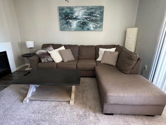 Used Sectional Brown Couch