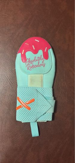 Absolutely Ridiculous Slidjng mitt Adult Small “Miami” style Hot Pink and Teal, Used