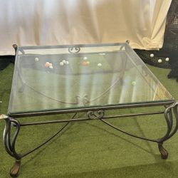 Metal glass Coffee Table