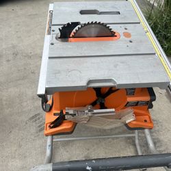 Rigid 10 Inch Table Saw With Stand 