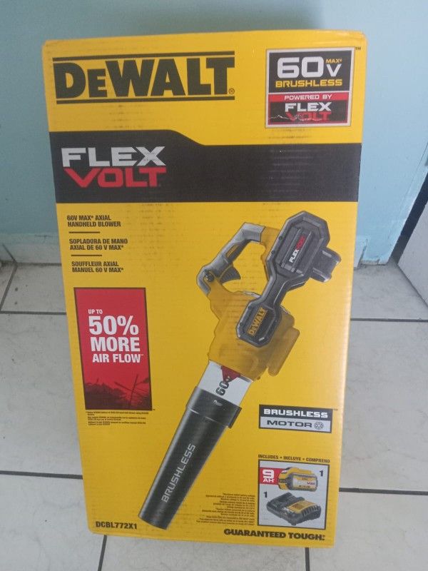 Dewalt FLEXVOLT 60V MAX 125 MPH 600 CFM Brushless Cordless Battery Powered Blower (Tool Only)