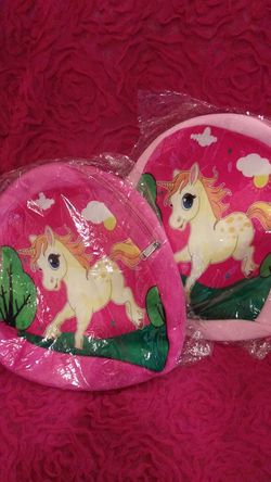 Unicorn plush backpack for kids