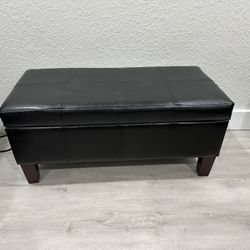 Leather Ottoman