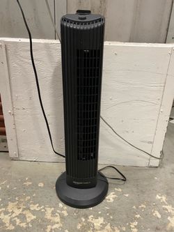 Amazon Basics 3-Speed 28" 60-Degree Oscillating Tower Fan with Powerful Airflow