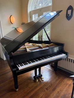 Yamaha Black Grand Piano Model C3 With Bench Going For Free
