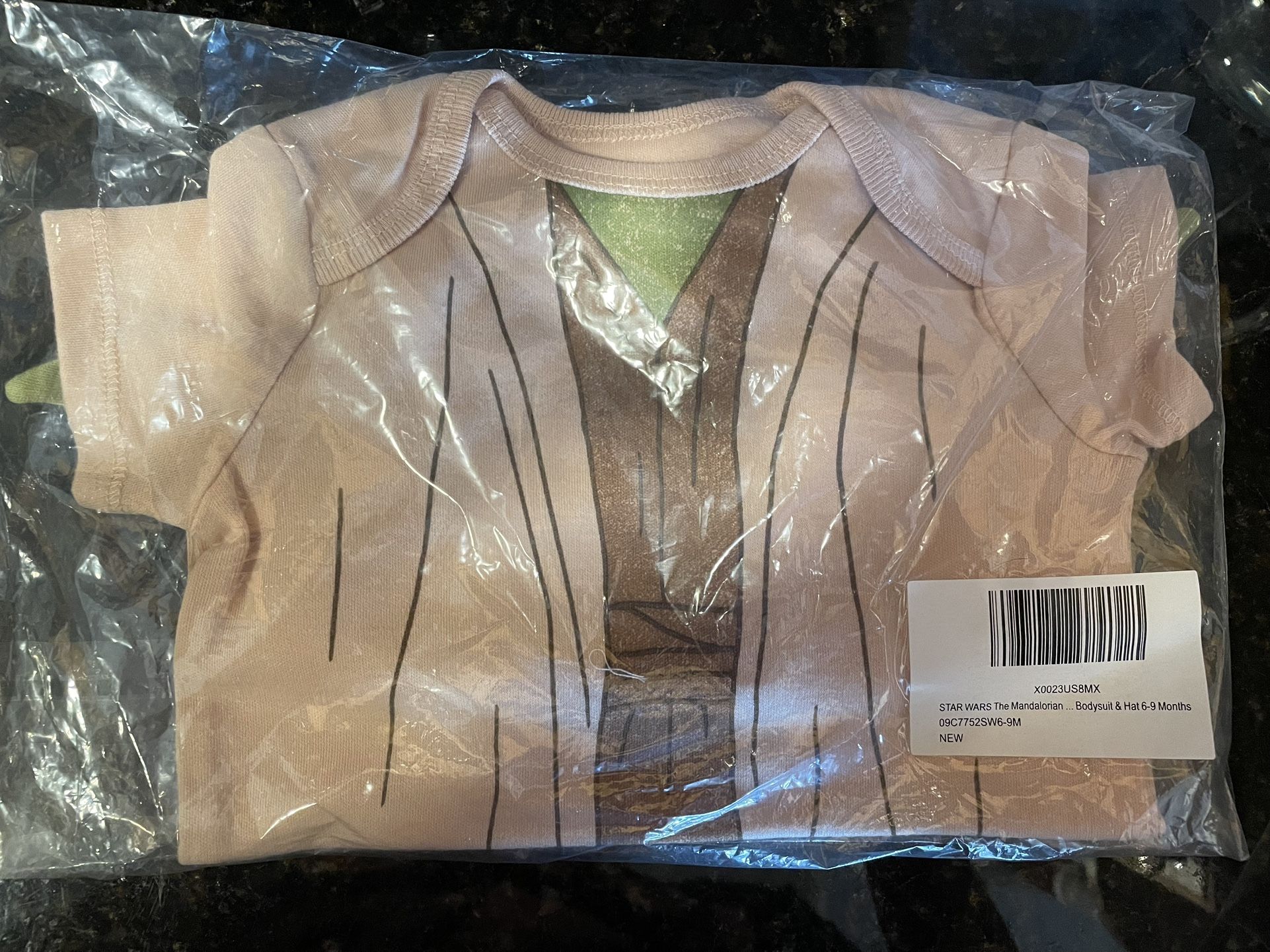Star Wars Baby Yoda Bodysuit And Hat - New