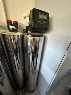 Premium salt dual-tank whole-house water purification & softener system.