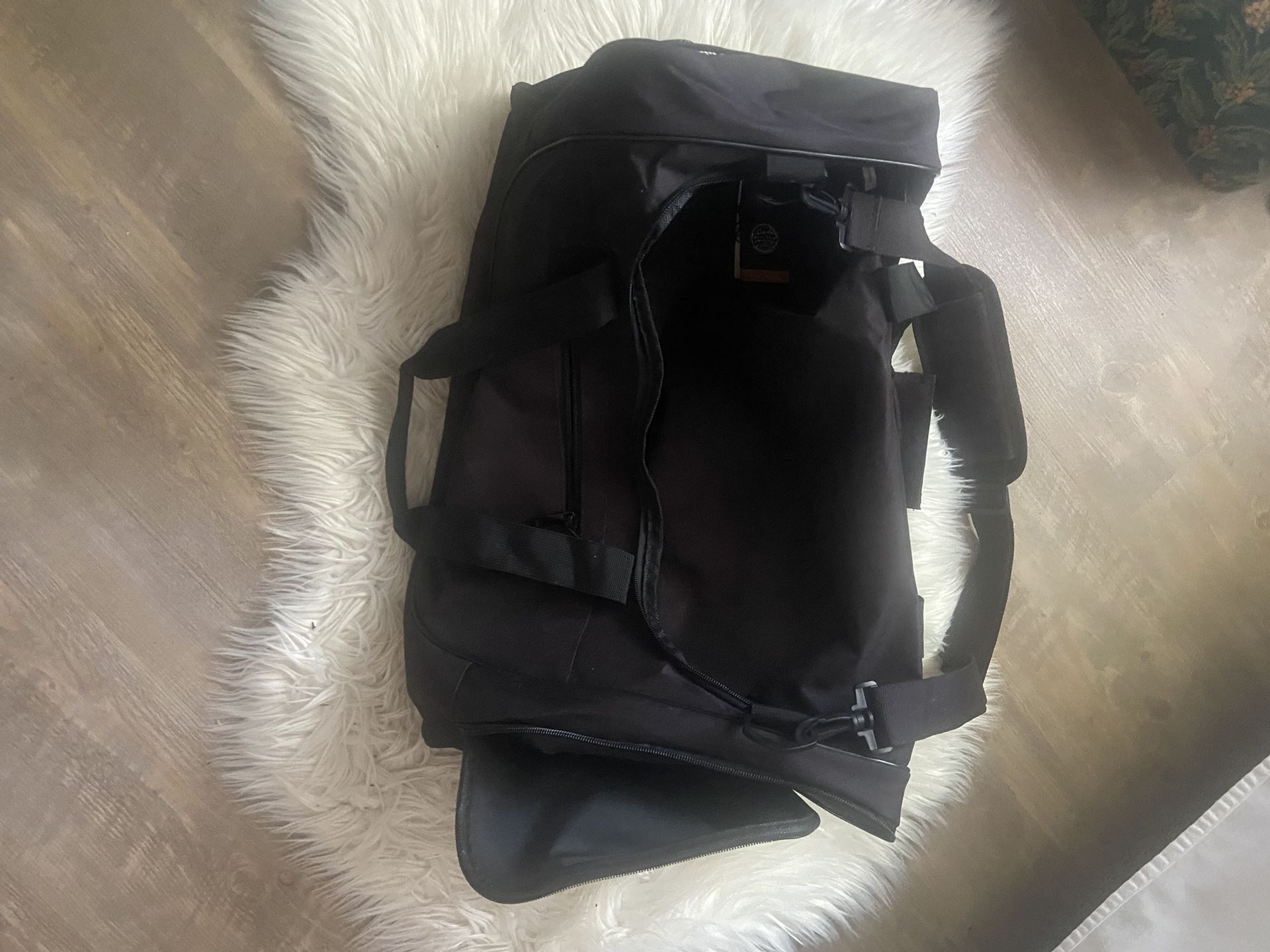 Black Duffle Bag | Black gym Bag | Weekend Overnight Bag
