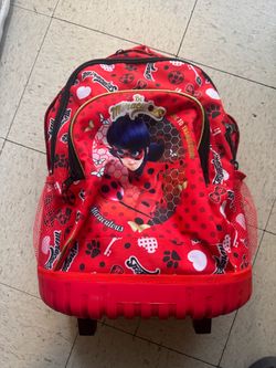 Miraculous Ladybug Kids Rolling Backpack
