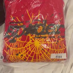 Red Sp5der Hoodie For 75$