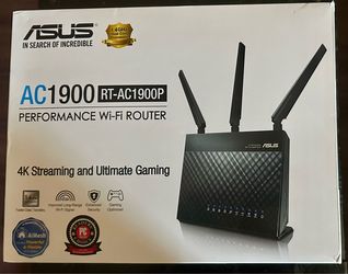 “Brand New ASUS RT-AC1900P WiFi Router - Sealed in Box”.