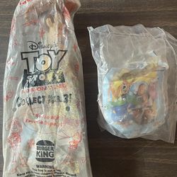 Burger King Kids Club Toy Story Woody and Hamm Vintage 1996 Toy Unopened NEW