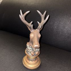 13 inch stag head statue