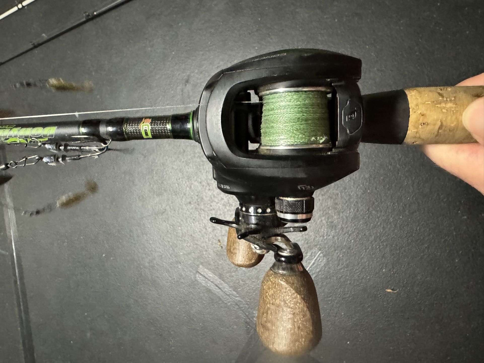 Bass Fishing Setup Left Handed Reel