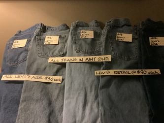 Levi’s (See Description Label For Sizes)
