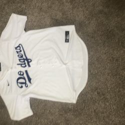 LA Dodgers White Jersey