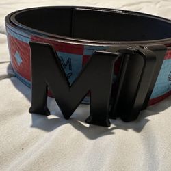MCM Claus M Checkedboard Belt