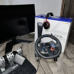 Ps5 bundle G29 Logitech Racing Wheel! 