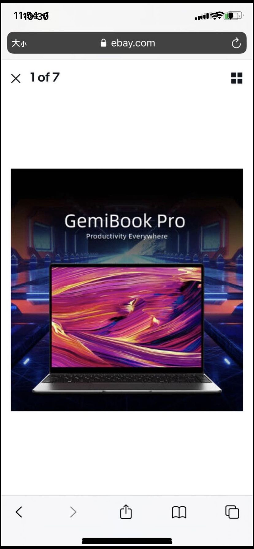 CHUWI GemiBook Pro 14" Laptop Wins10 Intel N5100 PC 8+256G SSD Backlit Notebook