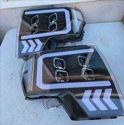 09-14 Ford F150 LED DRL Projector Headlights Luces Focos Micas Faros Faroles Headlamps