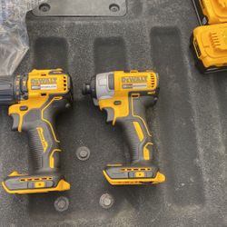 Dewalt Impact And Drill Tools Only. Brushless