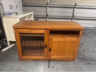Oak tv stand