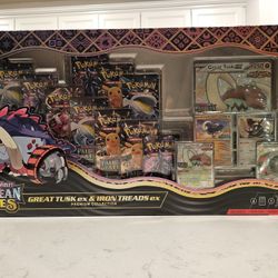 Pokémon Paldean Fates Great Tusk ex & Iron Treads ex Premium Collection