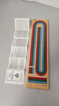 Vintage Hoyle Wooden Cribbage Board Game #5023 w/ Rules – Made in Taiwan