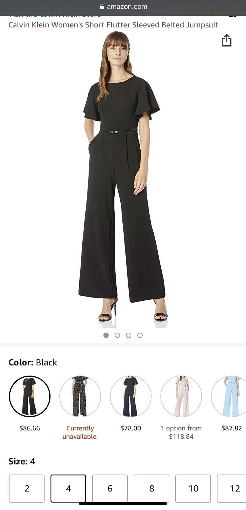 Calvin Klein One Piece Jumpsuit