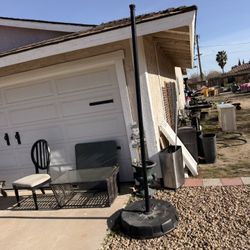 Tetherball Pool Stand or String Light Holder Mount