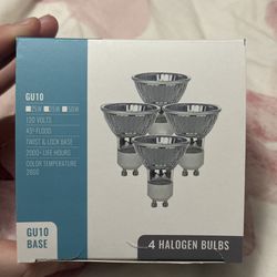 GU10 Halogen Bulbs 50W 120V MR16 for Scent Wax Burner, Dimmable Warm White - NEW