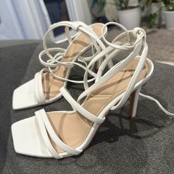 White Aldo Heels Women’s Size 6