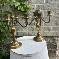 Brass Candelabras 
