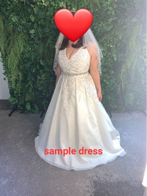 Ivory White Wedding Dress Size 18 Never Worn Never Altered