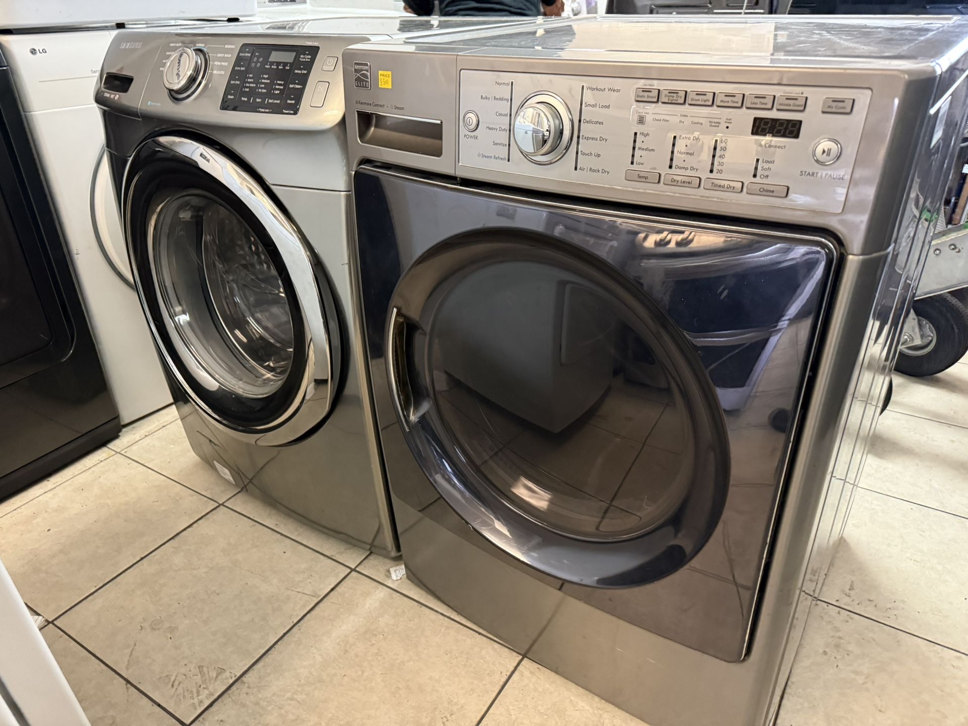 Samsung Washer And Kenmore Gas Dryer Set